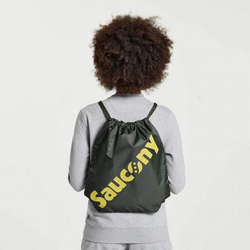 Saucony String Taschen Damen Dunkelgrün | BERLIN KNJDMY