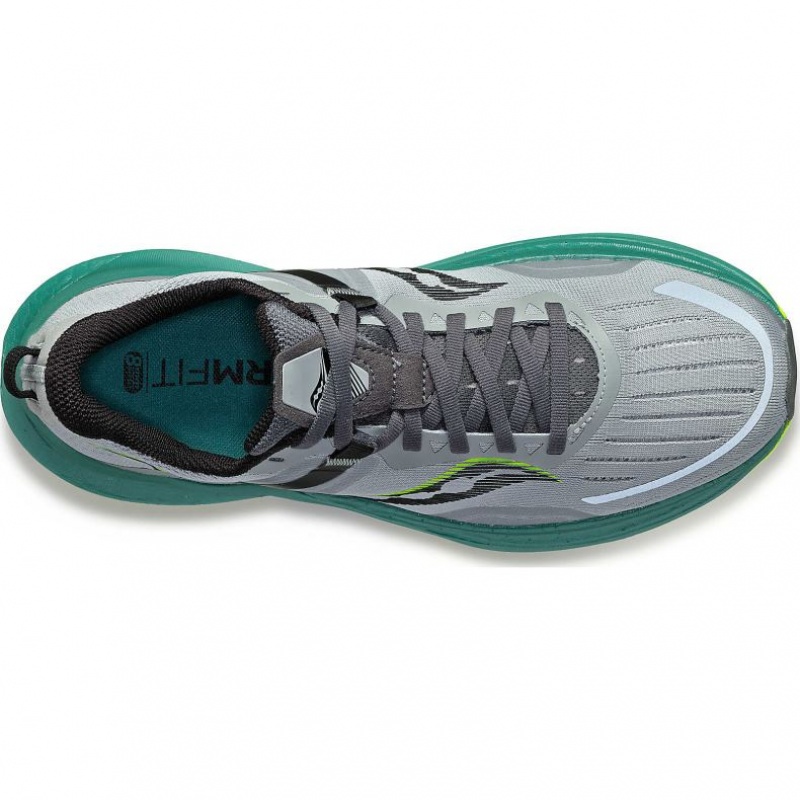 Saucony Tempus Wide Laufschuhe Herren Grau Türkis | BERLIN HECJDI