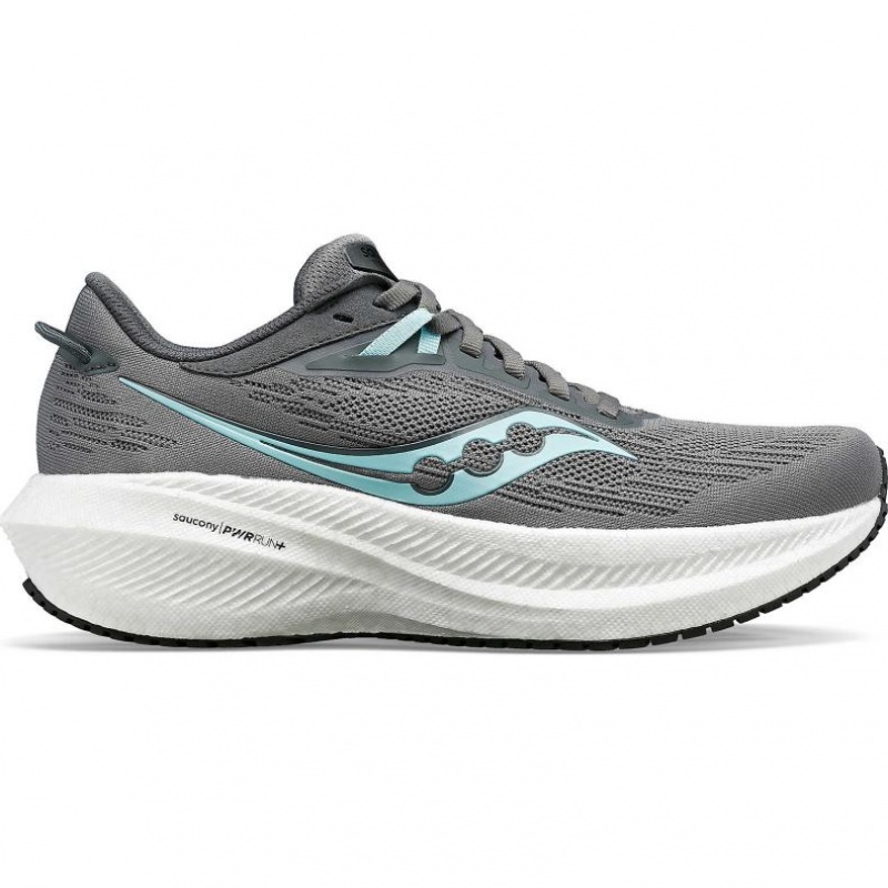 Saucony Triumph 21 Laufschuhe Damen Grau | BERLIN ZTCIEG