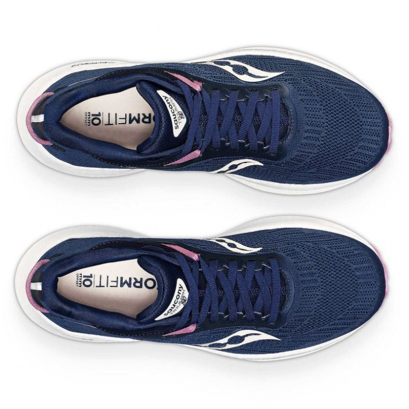 Saucony Triumph 21 Laufschuhe Damen Navy | BERLIN NZRGBM