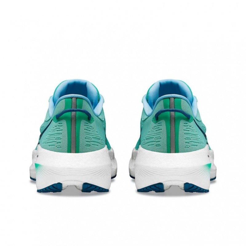 Saucony Triumph 21 Laufschuhe Damen Türkis | BERLIN UEPJSW