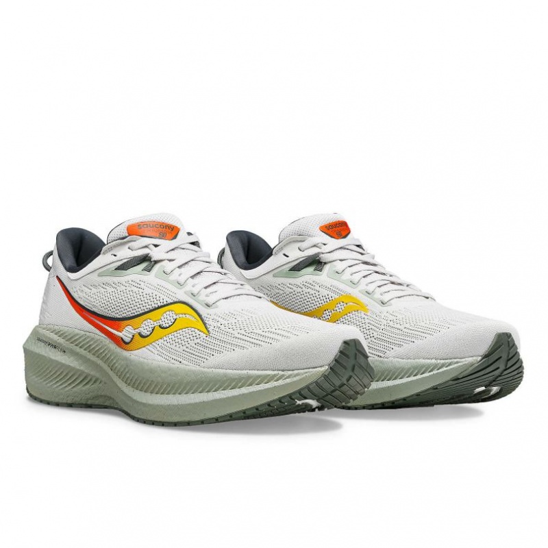 Saucony Triumph 21 Laufschuhe Herren Weiß | BERLIN SXRCUQ