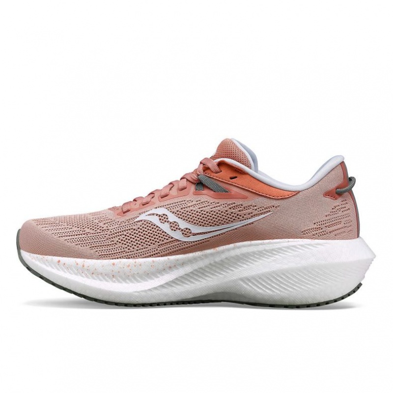 Saucony Triumph 21 Wide Laufschuhe Damen Rosa | BERLIN JGVBRP
