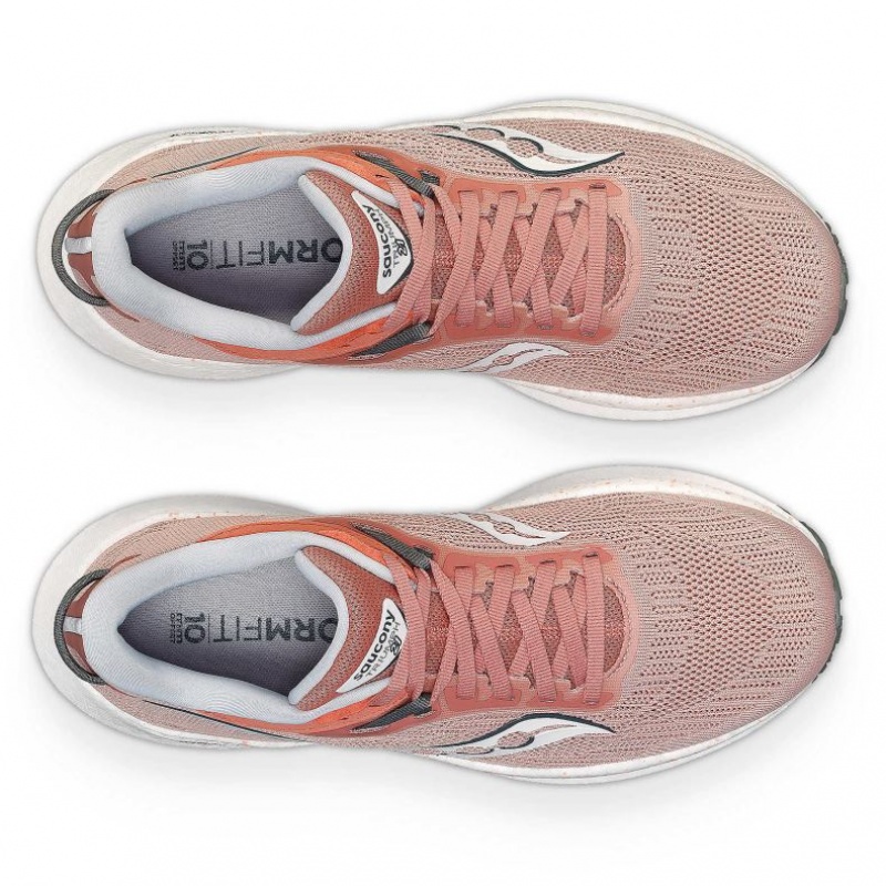 Saucony Triumph 21 Wide Laufschuhe Damen Rosa | BERLIN JGVBRP