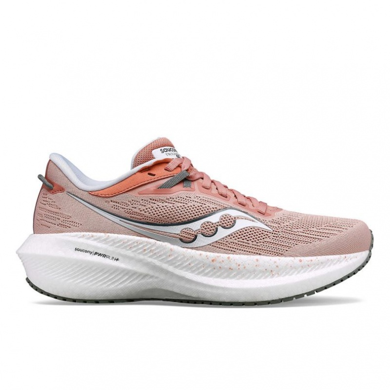 Saucony Triumph 21 Wide Laufschuhe Damen Rosa | BERLIN JGVBRP