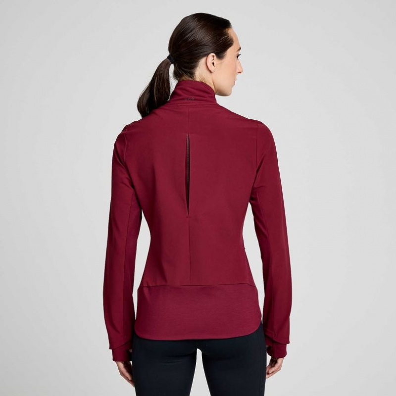 Saucony Triumph Jacke Damen Bordeaux | BERLIN VDEKYG