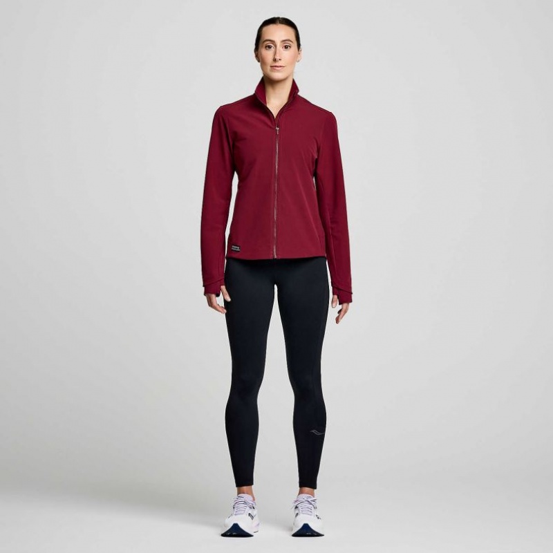 Saucony Triumph Jacke Damen Bordeaux | BERLIN VDEKYG