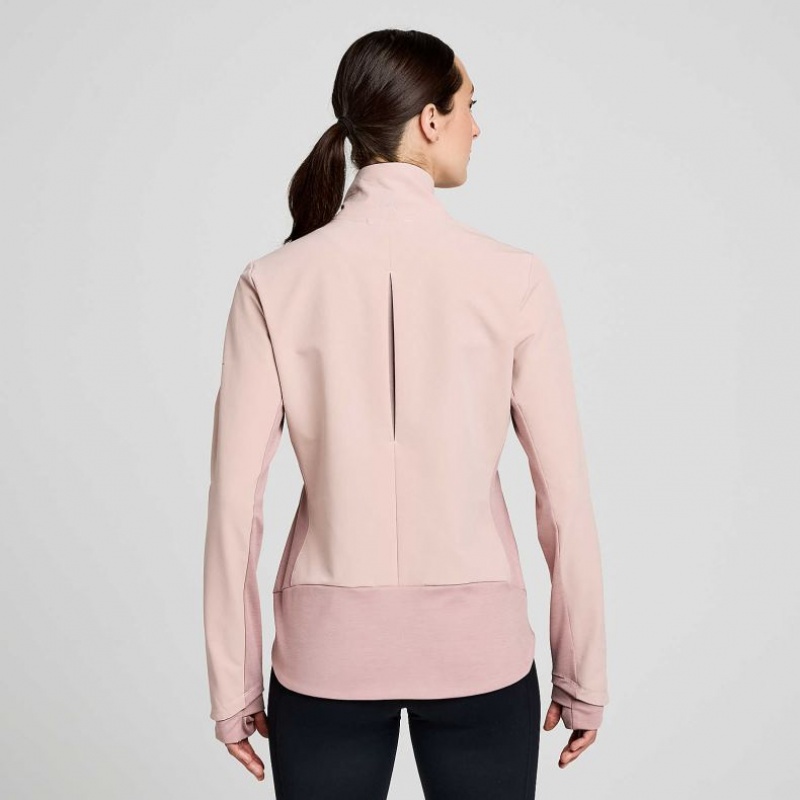 Saucony Triumph Jacke Damen Rosa | BERLIN MUGSKD