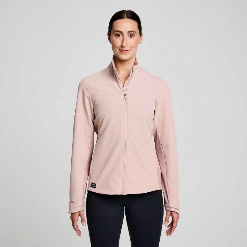 Saucony Triumph Jacke Damen Rosa | BERLIN MUGSKD