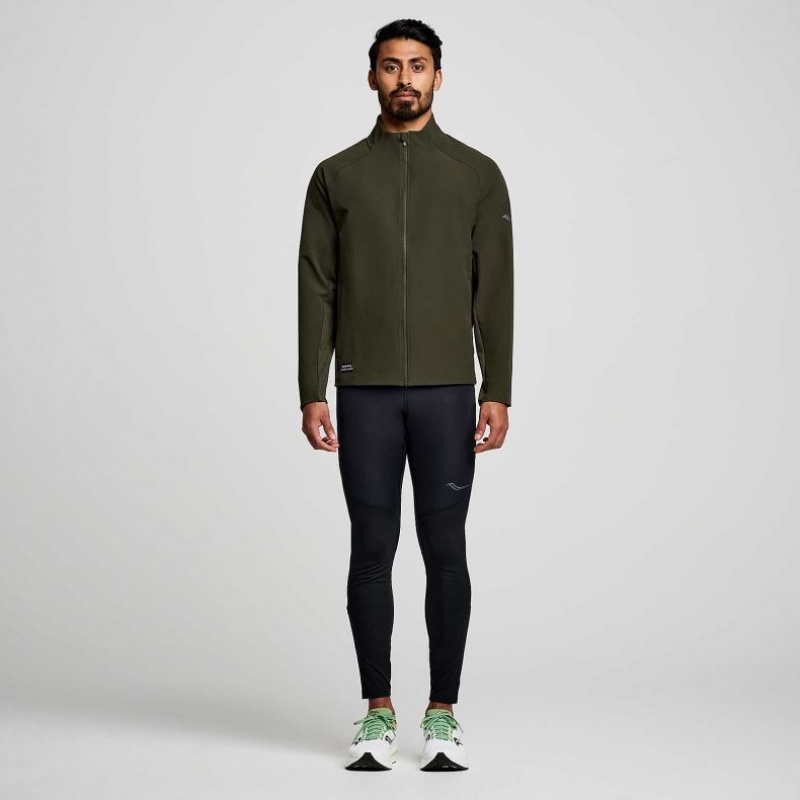 Saucony Triumph Jacke Herren Olivgrün | BERLIN OVRJUY