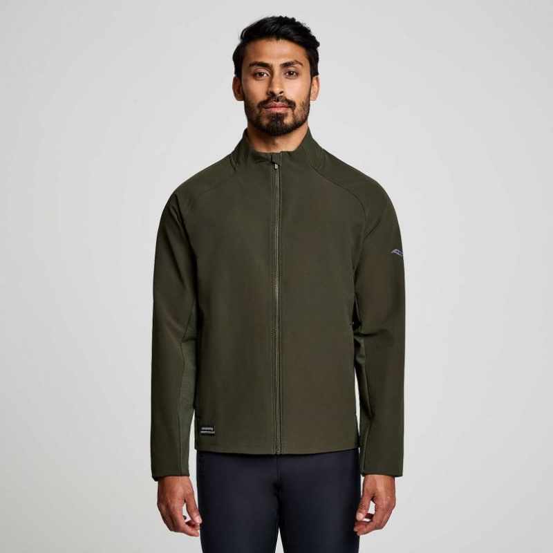 Saucony Triumph Jacke Herren Olivgrün | BERLIN OVRJUY