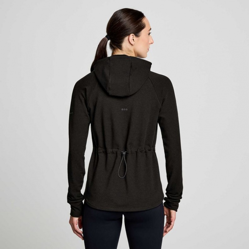 Saucony Triumph Tunic Hoodie Damen Schwarz | BERLIN DBUEHS