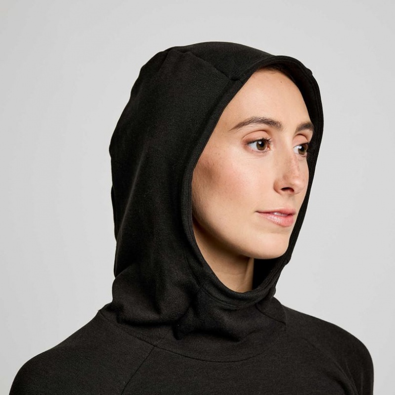 Saucony Triumph Tunic Hoodie Damen Schwarz | BERLIN DBUEHS