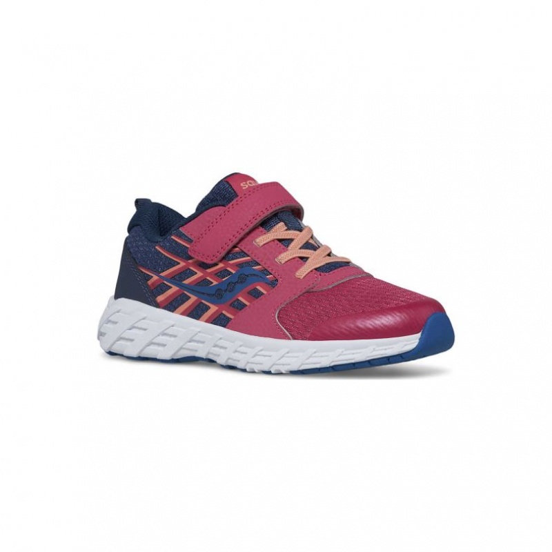 Saucony Wind 2.0 A/C Sneaker Große Kinder Navy Rot | BERLIN ORUGXC