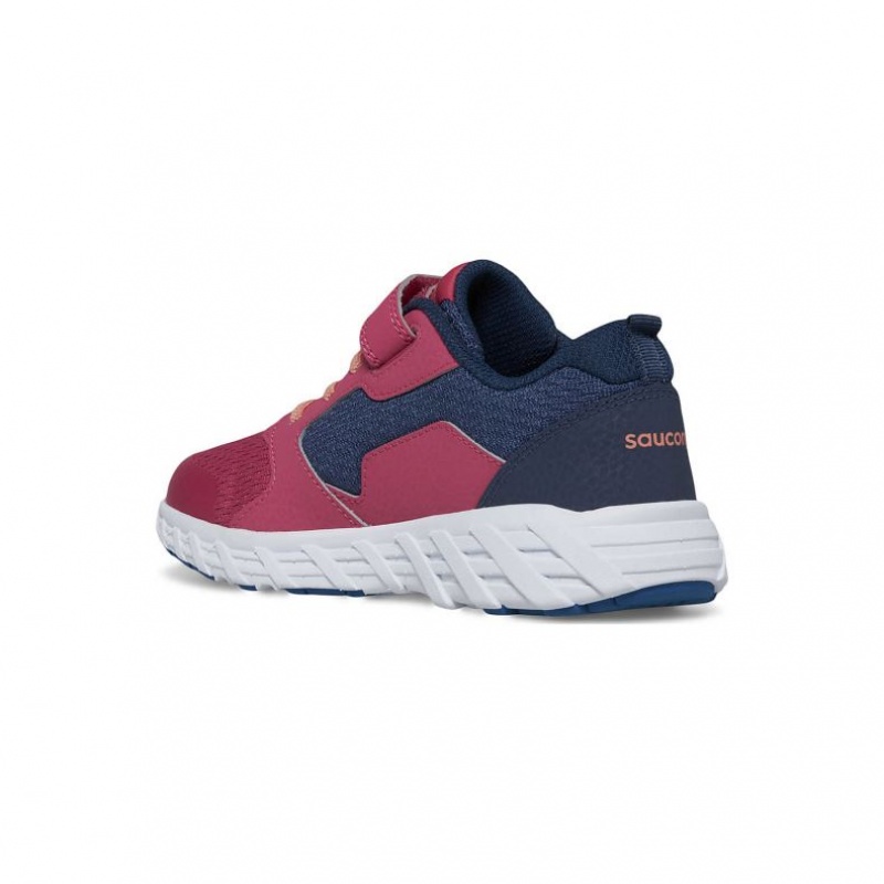 Saucony Wind 2.0 A/C Sneaker Große Kinder Navy Rot | BERLIN ORUGXC