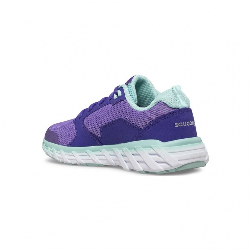 Saucony Wind 2.0 Lace Sneaker Große Kinder Lila | BERLIN SDZYPA