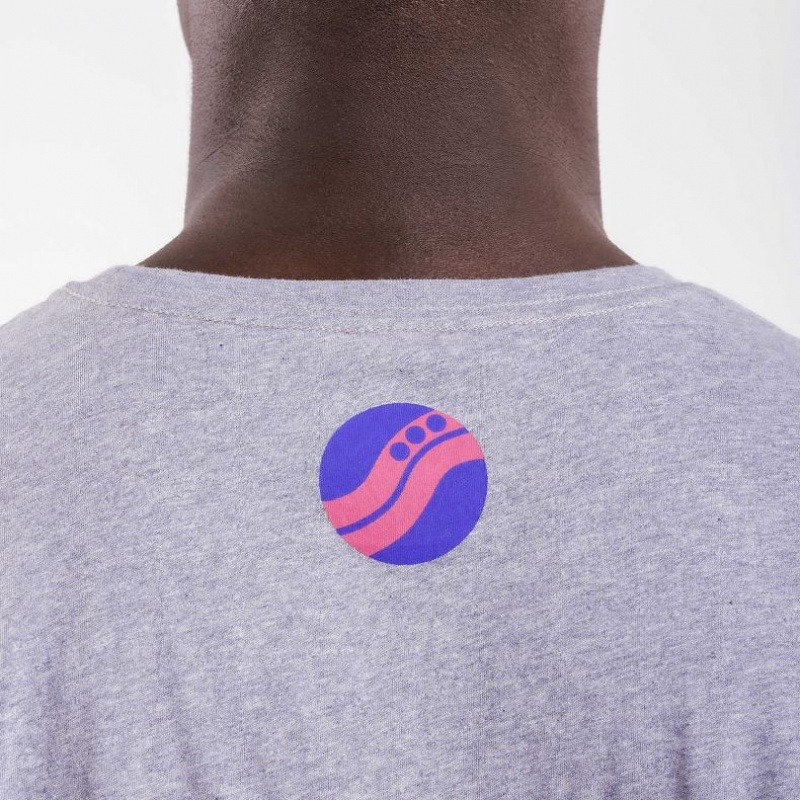 Saucony X Frank Cooke Rested T-Shirt Herren Hellgrau | BERLIN ZJUIMX