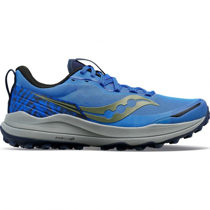Saucony Xodus Ultra 2 Trailrunning Schuhe Herren Blau | BERLIN HZEWCF